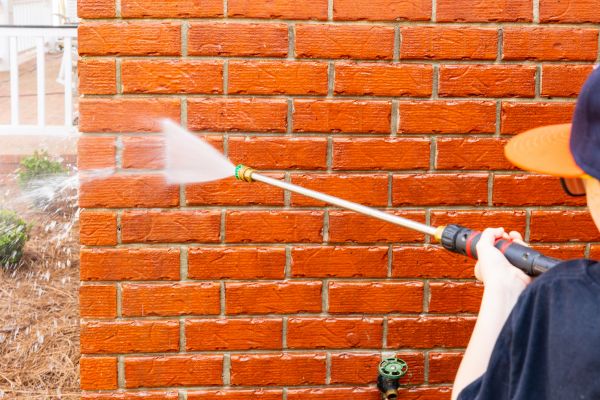 Brick Wall Pressure Cleaning